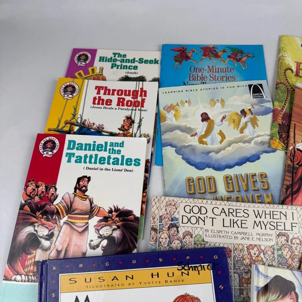 Great Bible Stories For Children and other Religious Books Lot of 9 Homeschool
